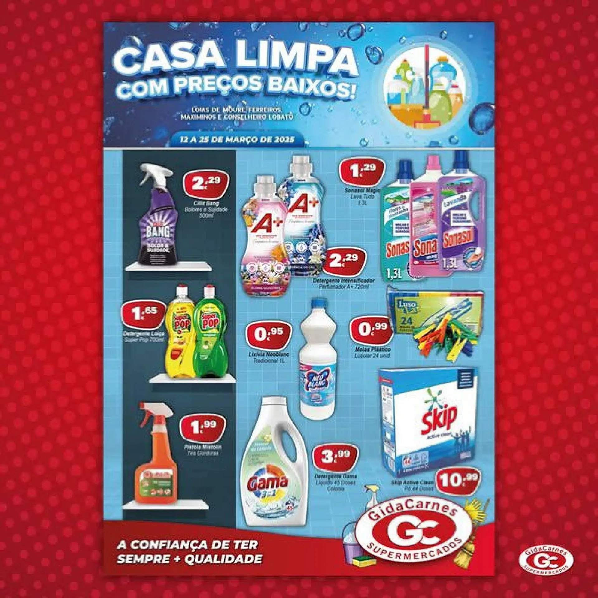 Folheto Folheto GidaCarnes Supermercados de 12 de março até 25 de março 2025 - Pagina 1