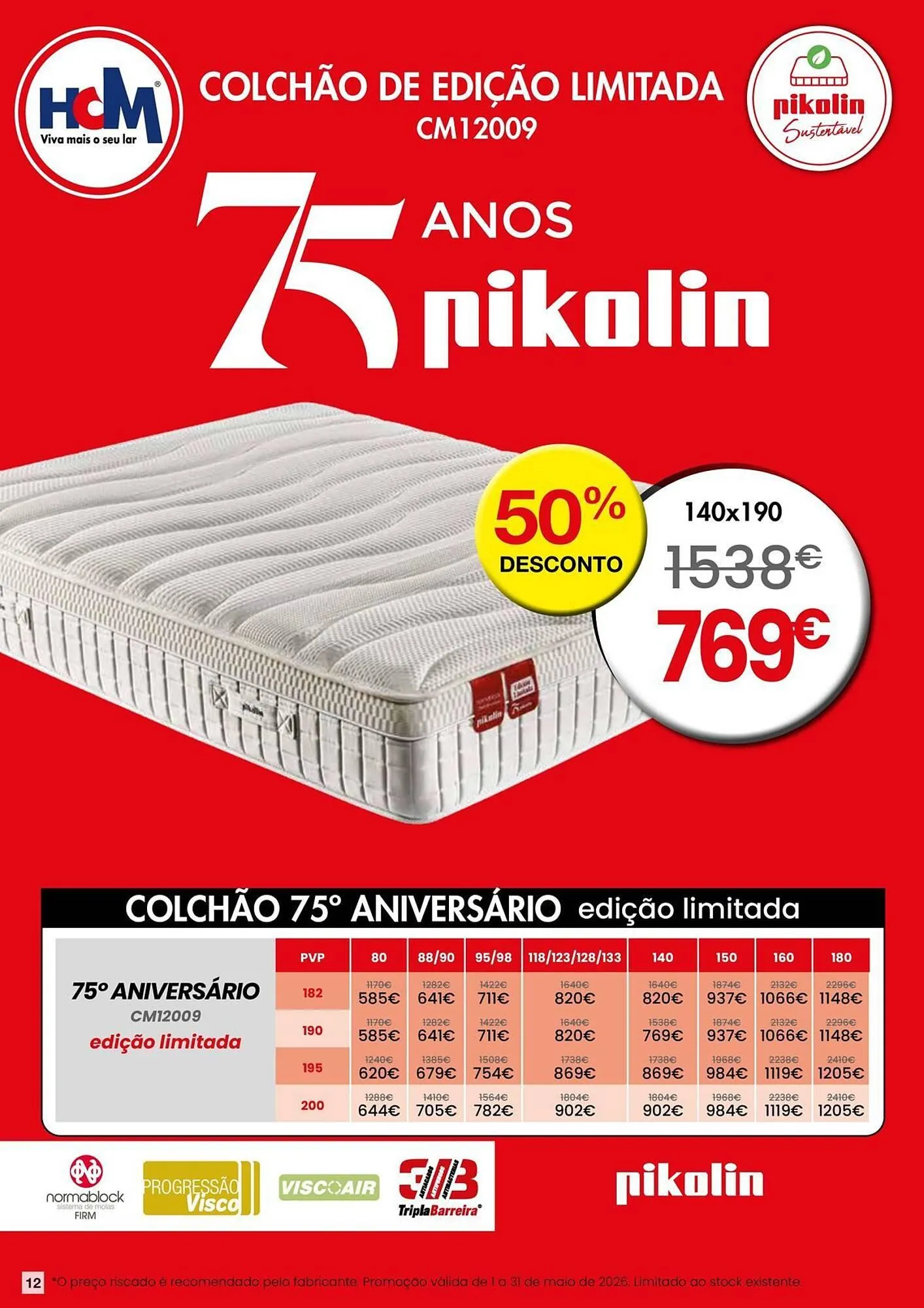 Folheto Folheto Hiper Centro do Móvel de 4 de maio até 31 de maio 2026 - Pagina 12