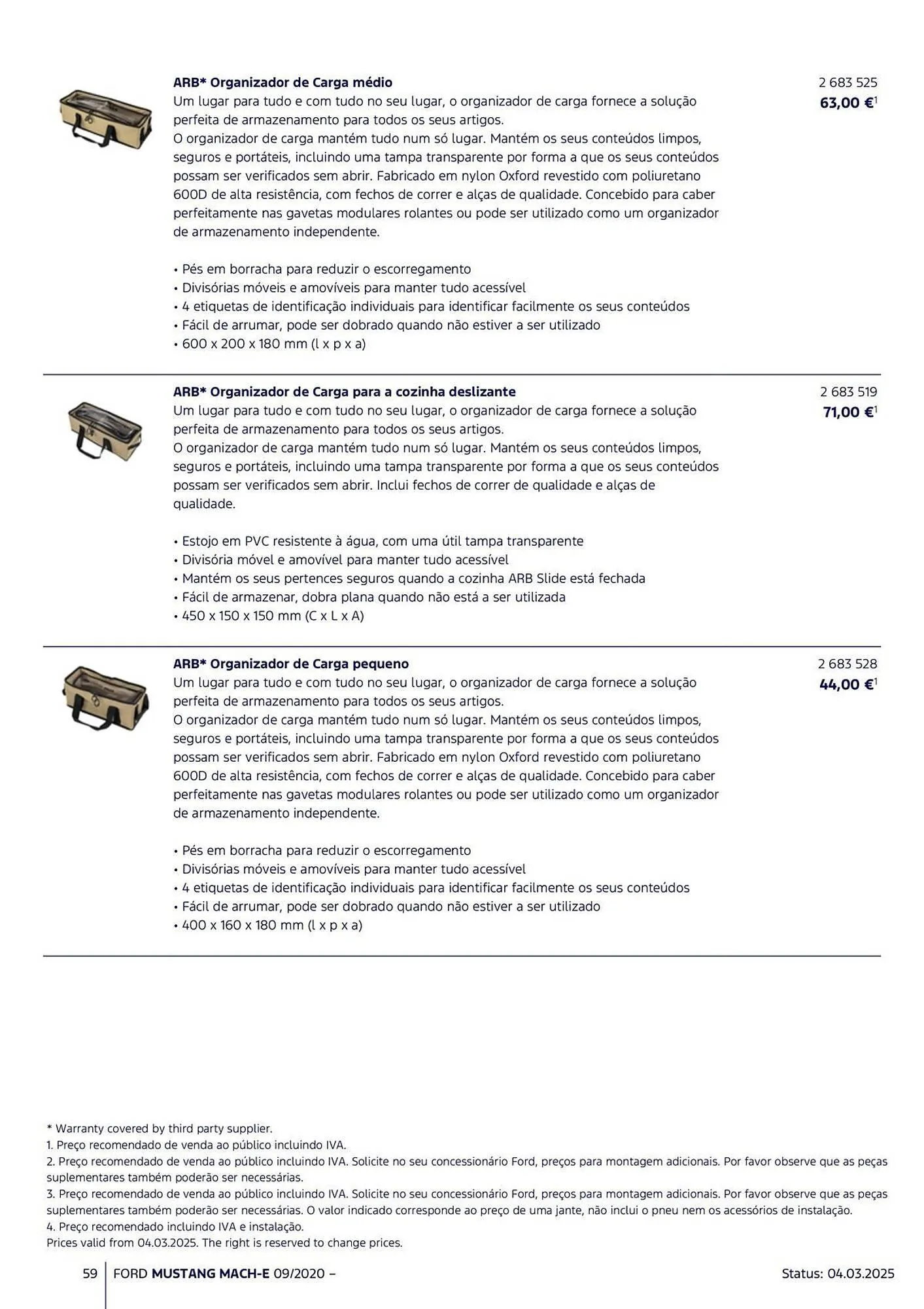 Folheto Folheto Ford de 18 de março até 31 de agosto 2025 - Pagina 59