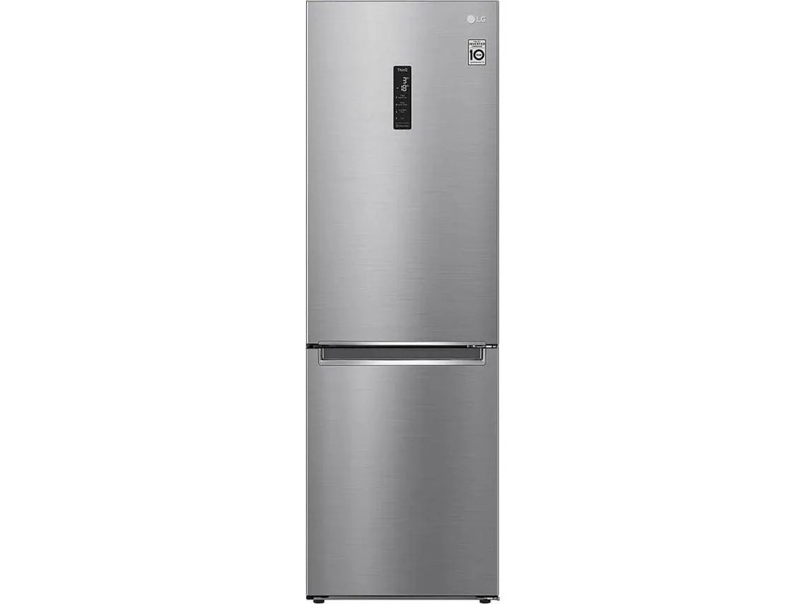 Frigorífico Combinado LG GBB71PZUGN (No Frost - 186 cm - 341 L - Inox)