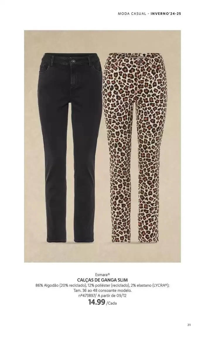 Folheto Esmara de 2 de dezembro até 22 de janeiro 2025 - Pagina 21