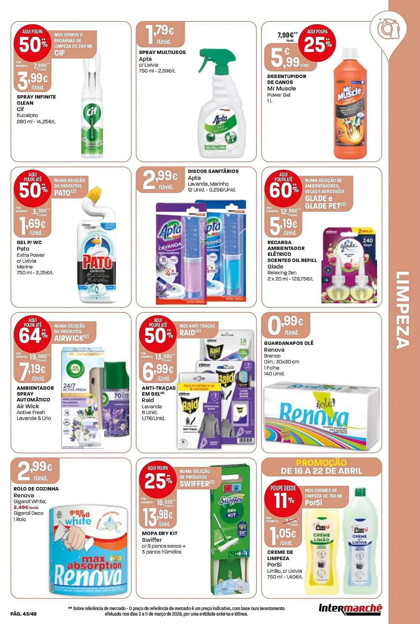 Folheto Folheto Intermarché de 16 de abril até 22 de abril 2026 - Pagina 43