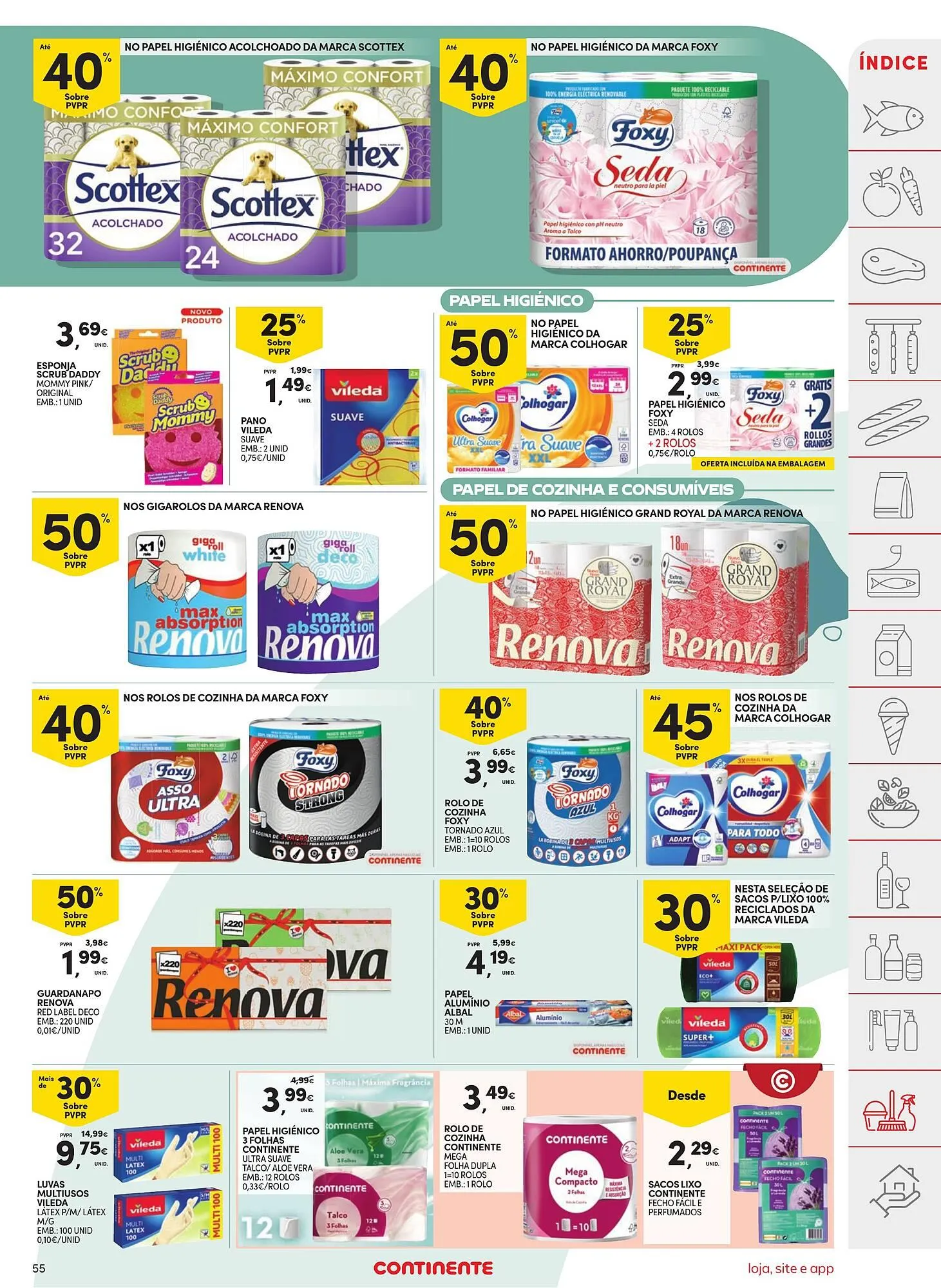 Folheto Folheto Continente de 18 de março até 24 de março 2025 - Pagina 55