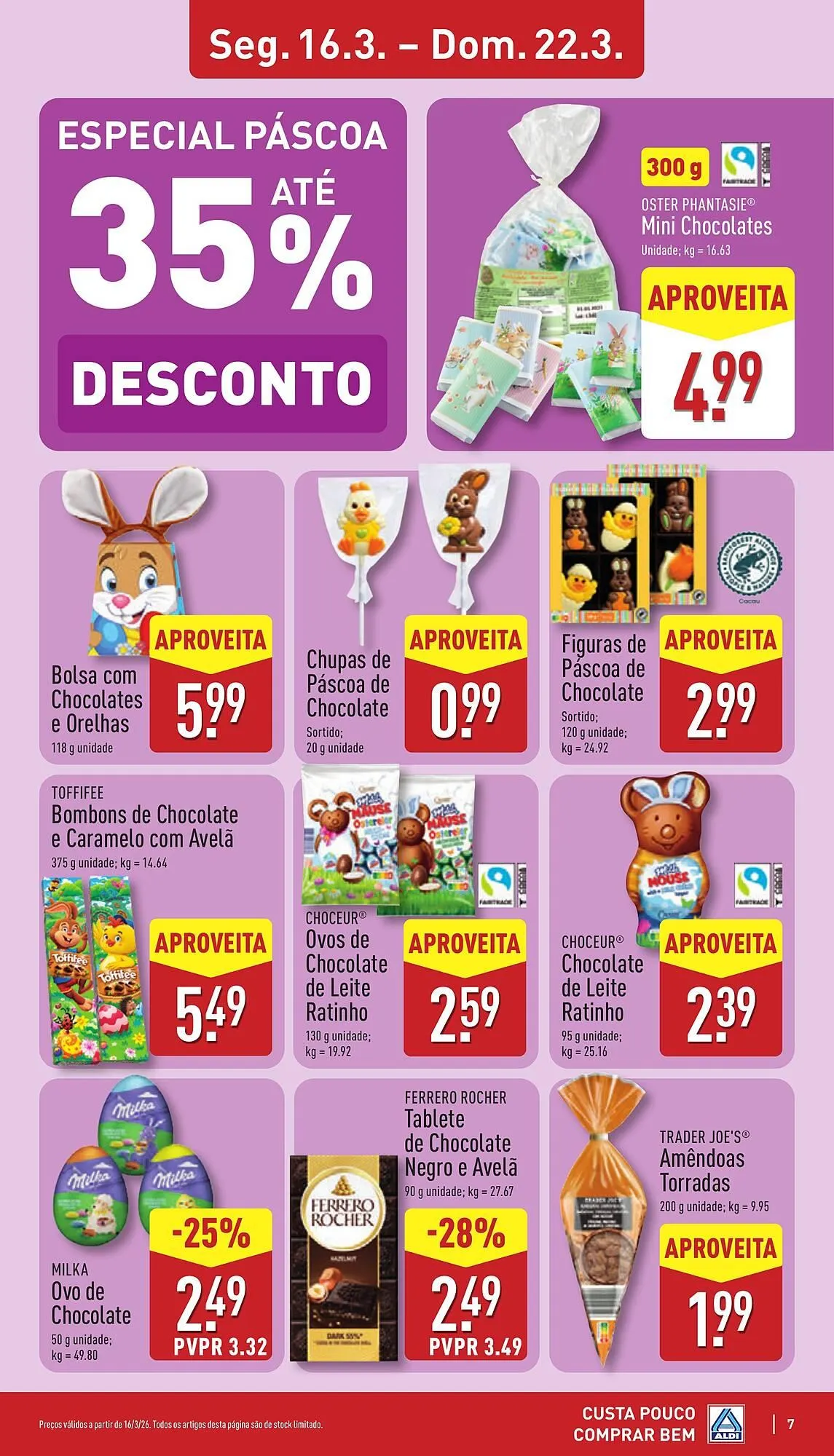 Folheto Folheto ALDI de 16 de março até 22 de março 2026 - Pagina 7