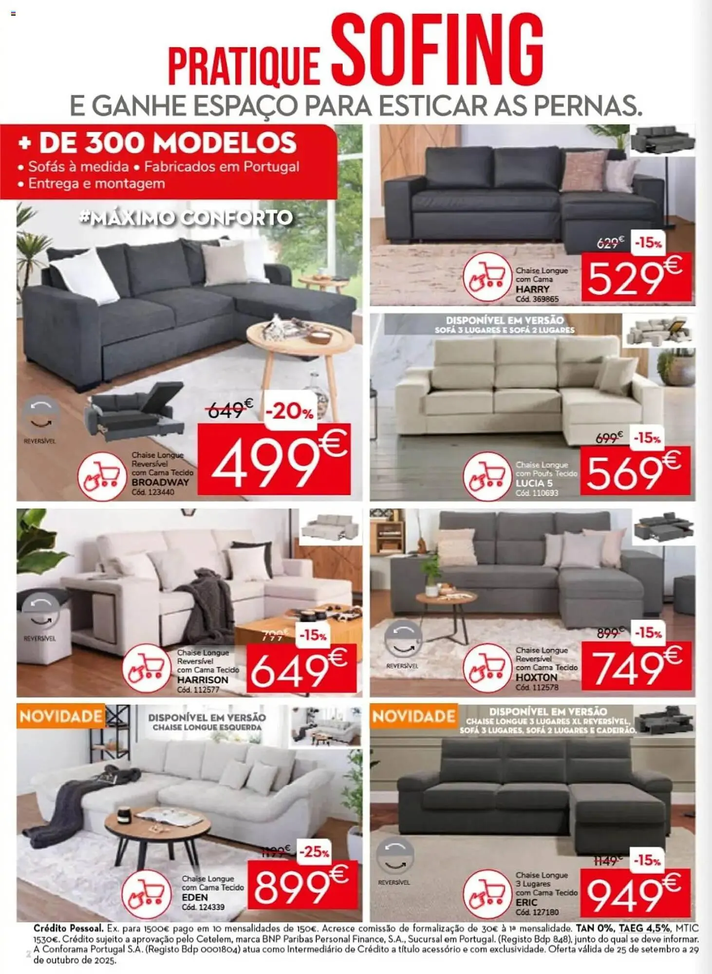 Folheto Folheto Conforama de 25 de setembro até 30 de outubro 2025 - Pagina 2