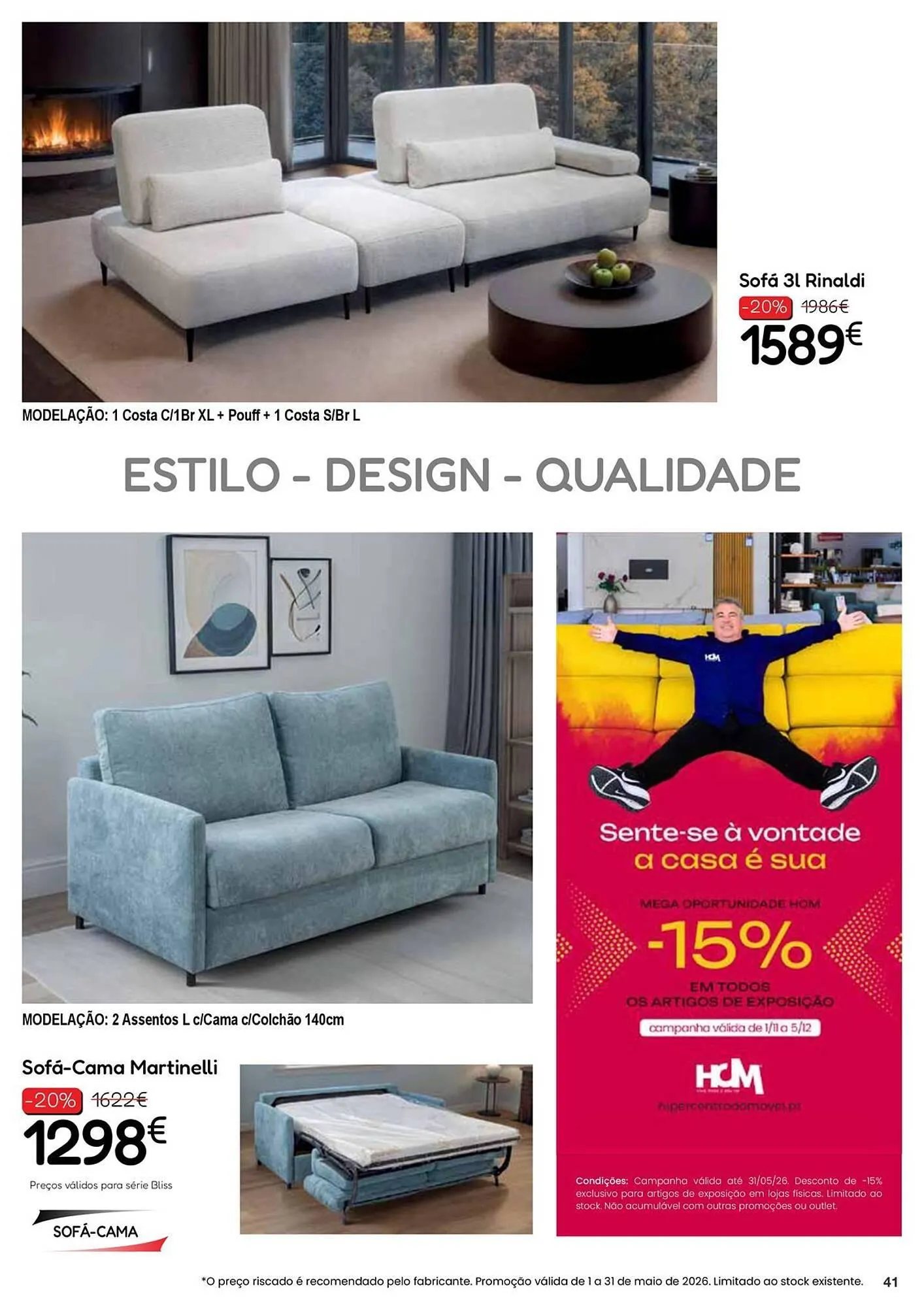 Folheto Folheto Hiper Centro do Móvel de 4 de maio até 31 de maio 2026 - Pagina 41