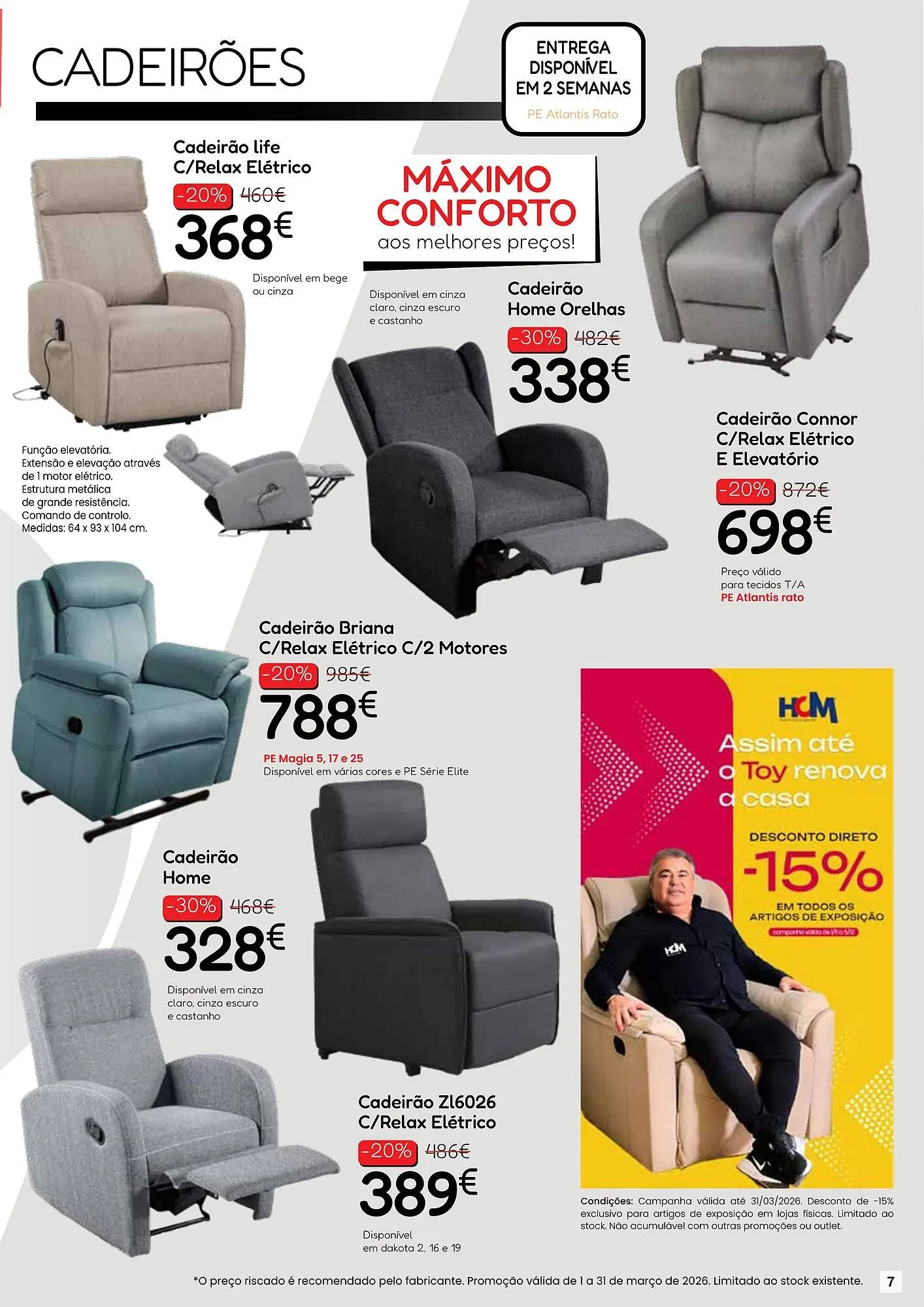 Folheto Folheto Hiper Centro do Móvel de 5 de março até 31 de março 2026 - Pagina 7