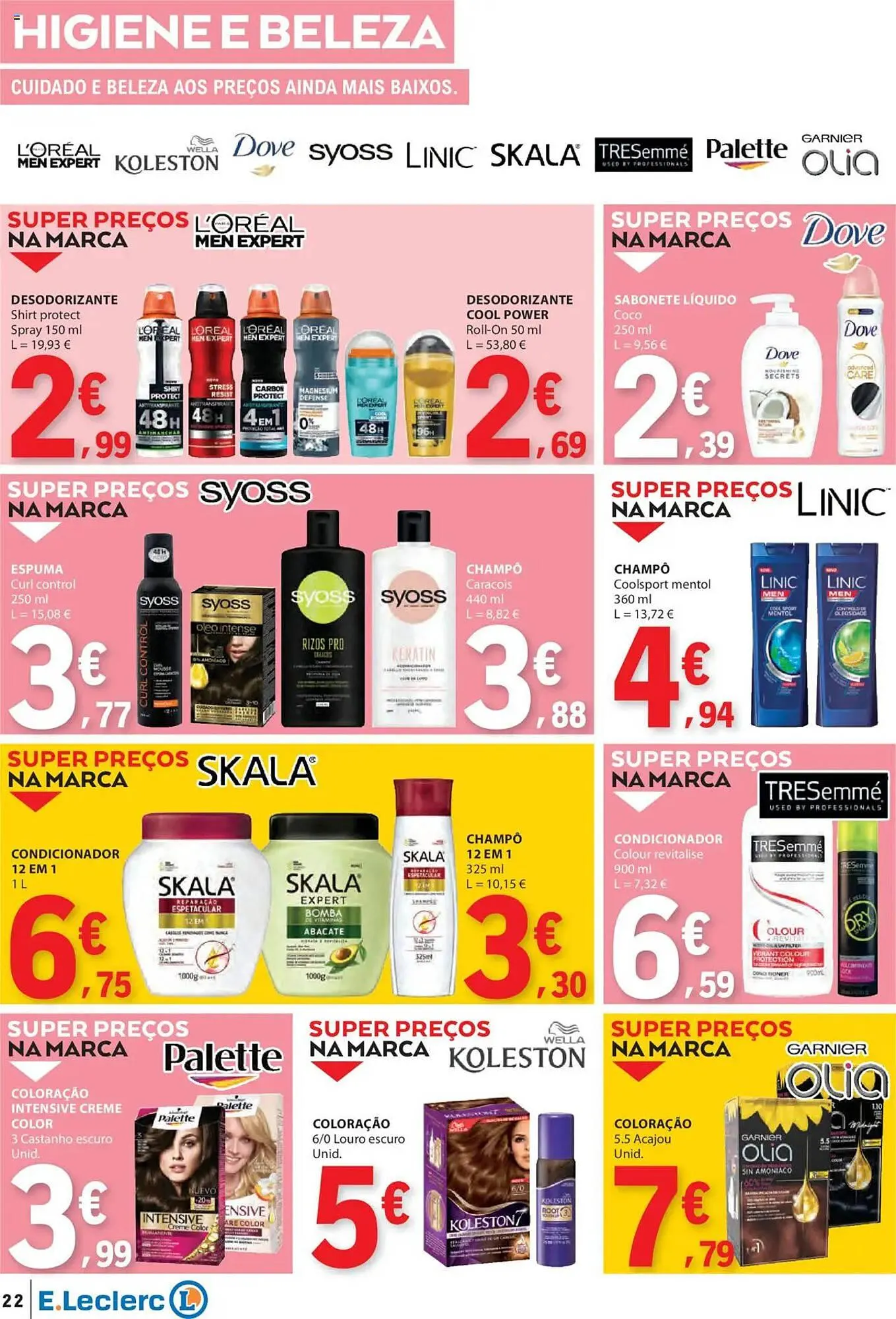 Folheto Folheto E.Leclerc de 27 de março até 2 de abril 2025 - Pagina 22