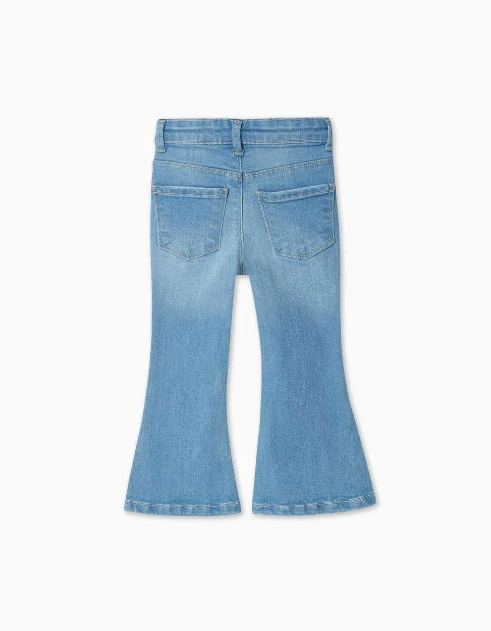 Calças de Ganga 'Flare', Bebé Menina, Azul