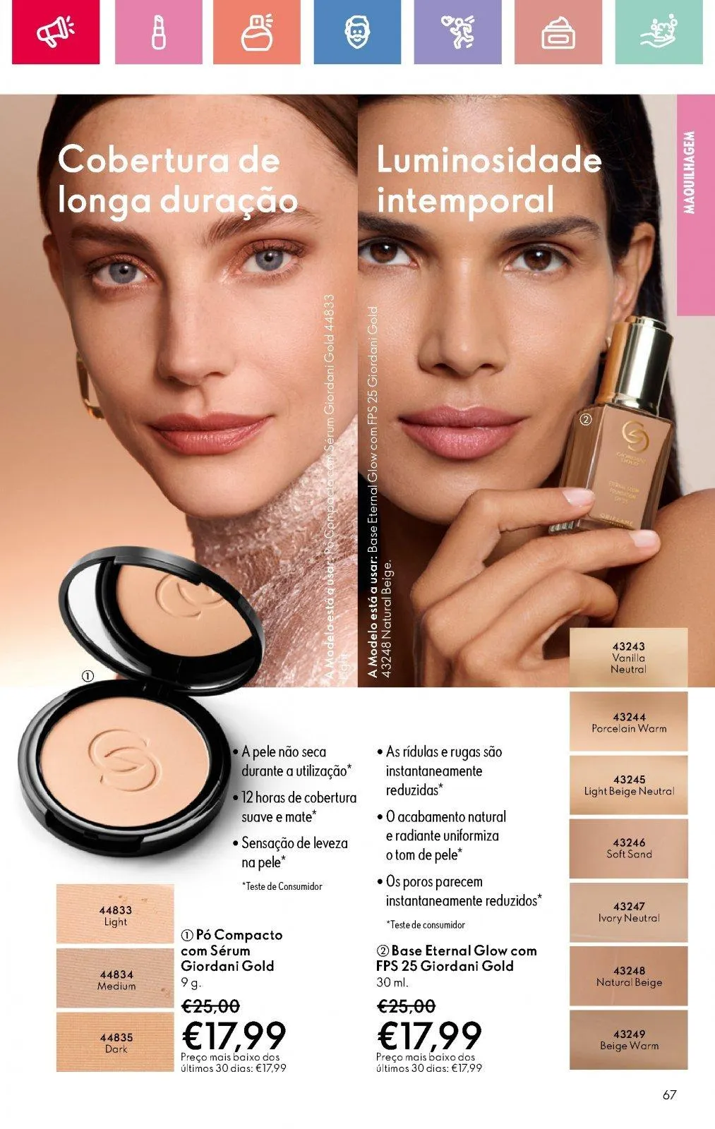 Folheto Folheto de Oriflame até 05.07.2025 de 18 de junho até 5 de julho 2025 - Pagina 67