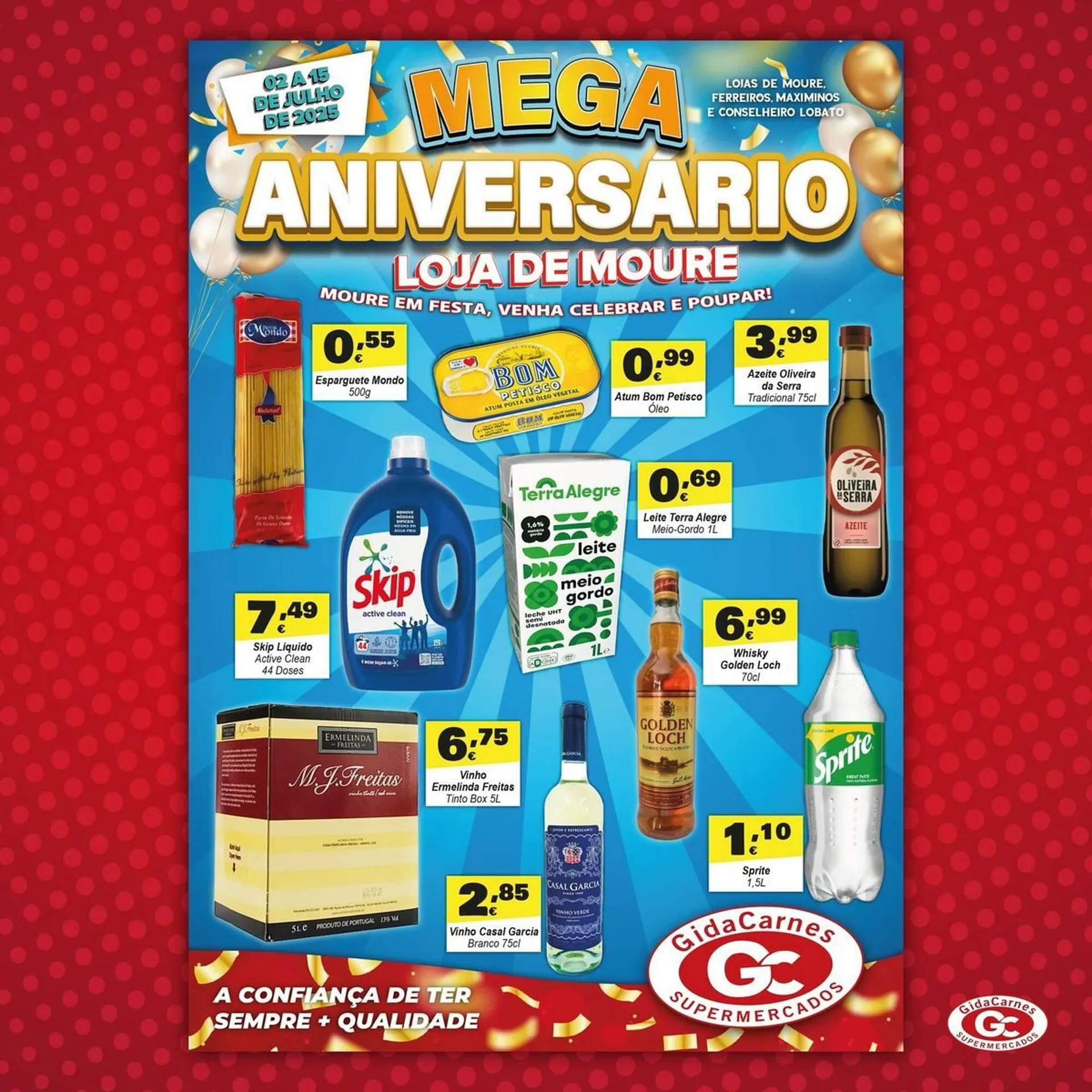 Folheto Folheto GidaCarnes Supermercados de 2 de julho até 15 de julho 2025 - Pagina 1