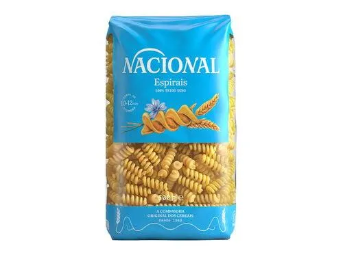 massa nacional espirais 500g