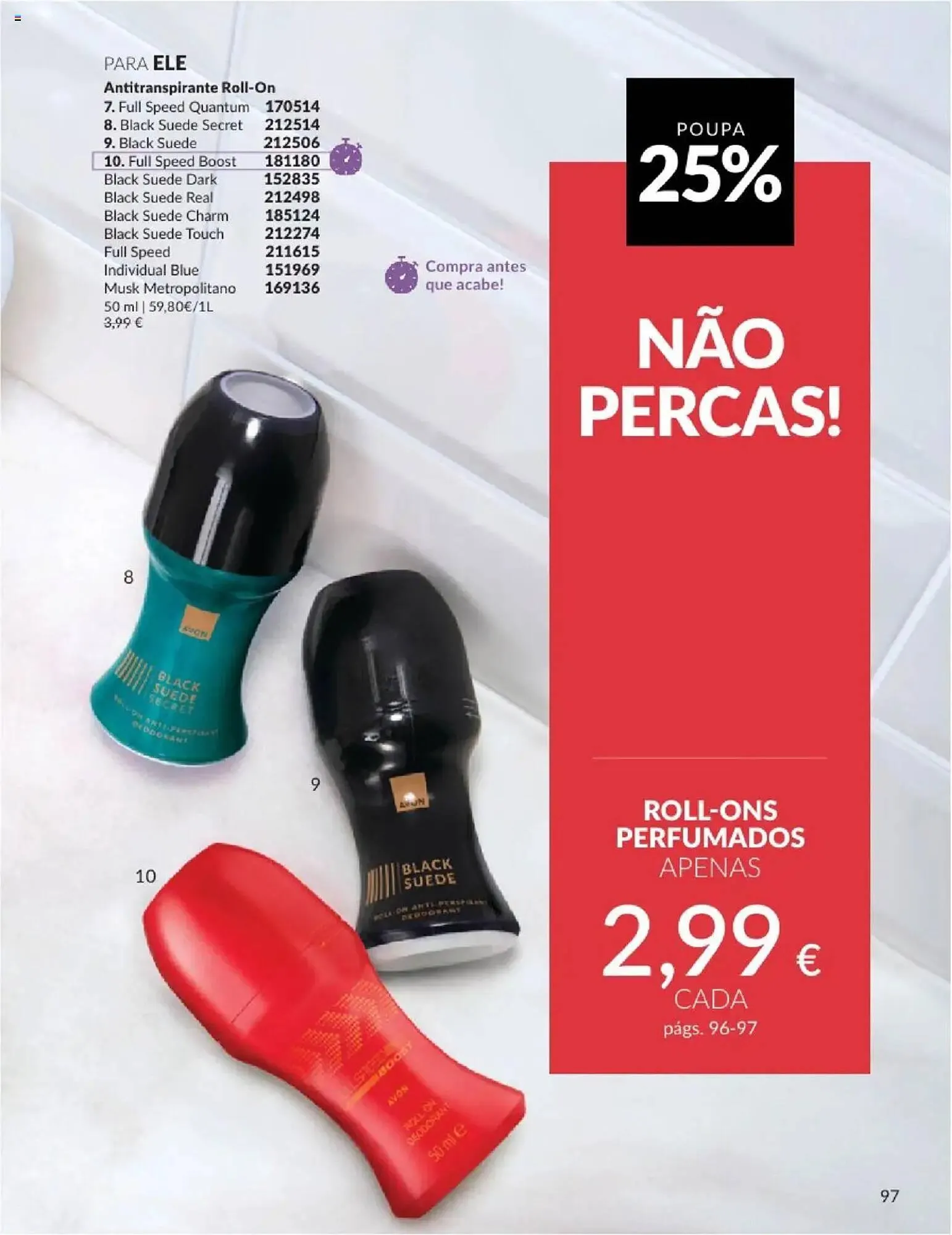 Folheto Folheto Avon de 1 de maio até 31 de maio 2025 - Pagina 97