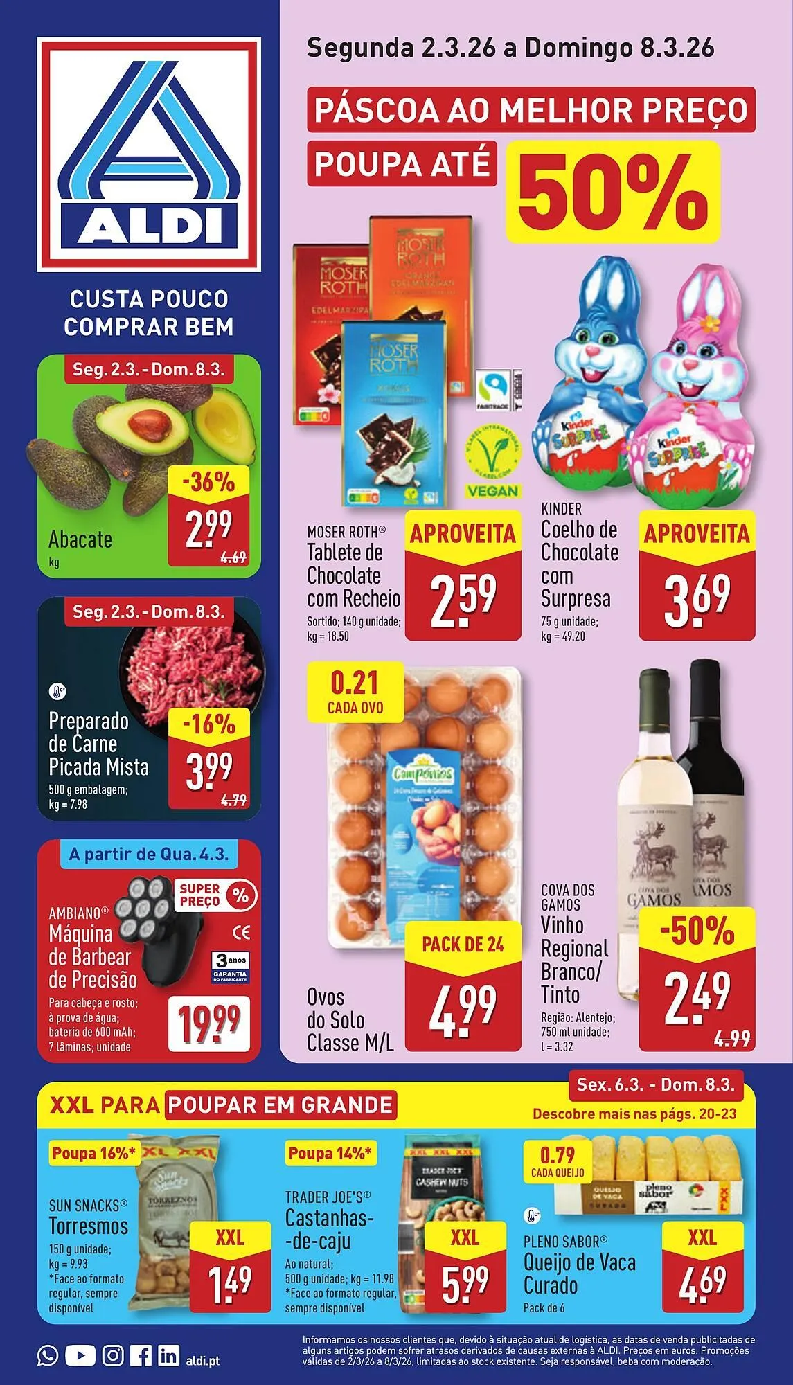 Folheto Folheto ALDI de 2 de março até 8 de março 2026 - Pagina 1