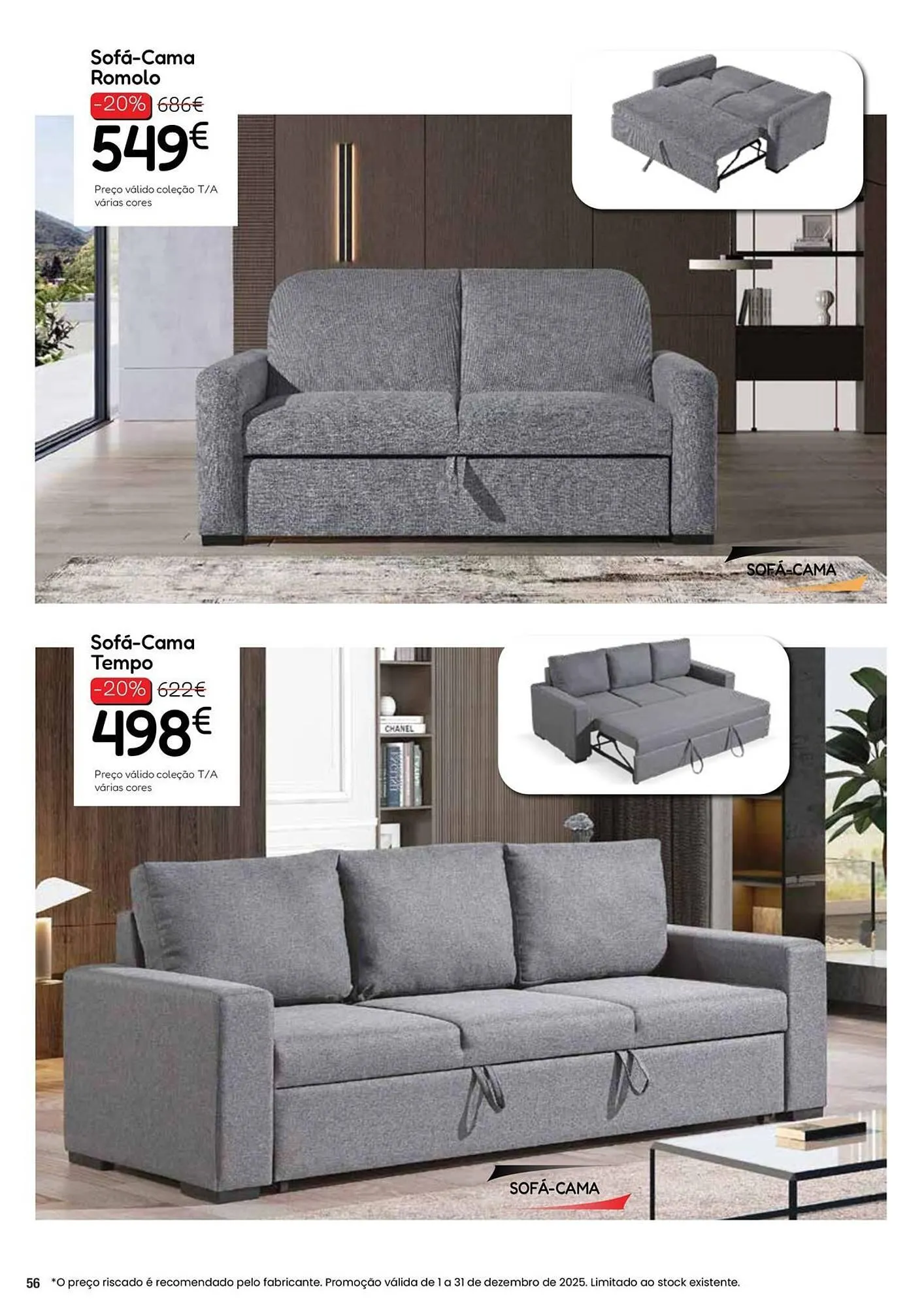 Folheto Folheto Hiper Centro do Móvel de 4 de dezembro até 31 de dezembro 2025 - Pagina 56