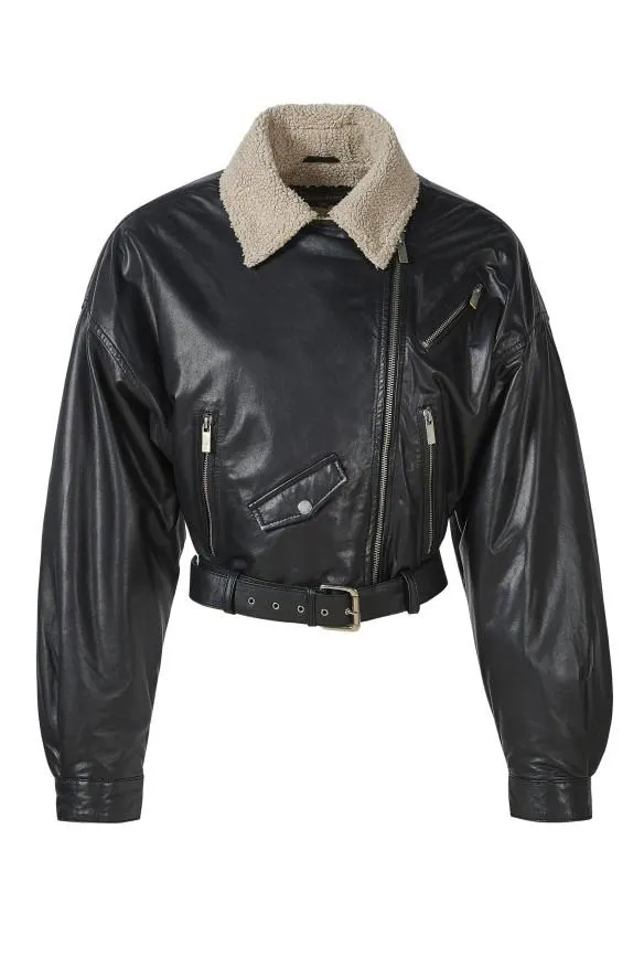 Blusão em pele Beatriz