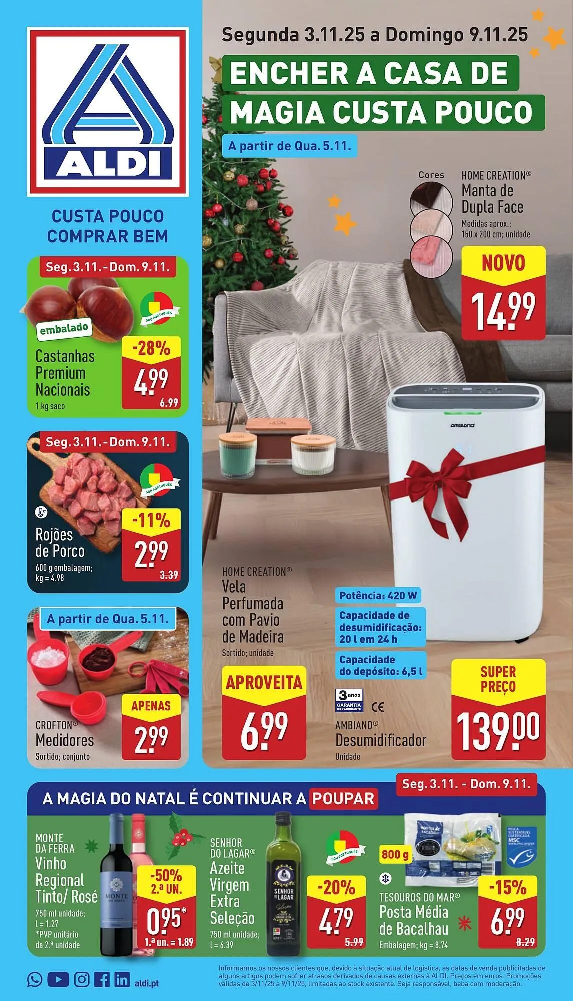 Folheto Folheto ALDI de 3 de novembro até 9 de novembro 2025 - Pagina 1