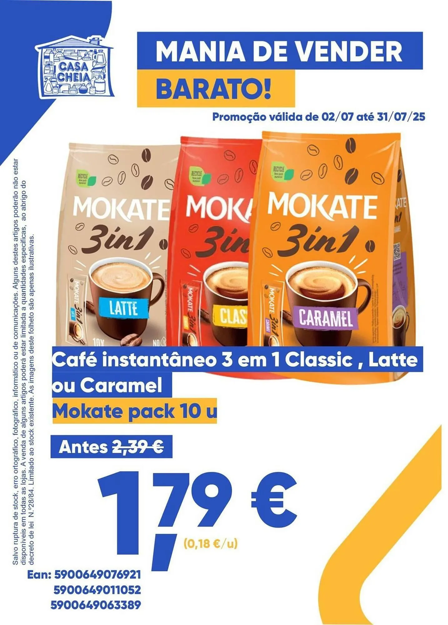 Folheto Folheto Casa Cheia de 2 de julho até 31 de julho 2025 - Pagina 1