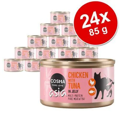 Cosma Asia em gelatina 24 x 85 g - Pack económico