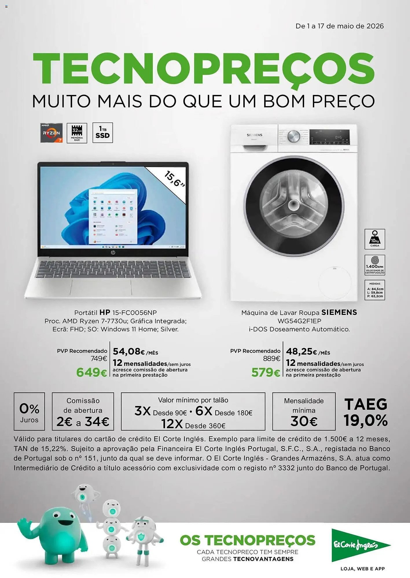 Folheto Folheto El Corte Inglés de 1 de maio até 17 de maio 2026 - Pagina 1