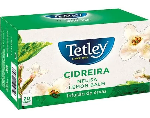 infusão tetley cidreira 20 saquetas
