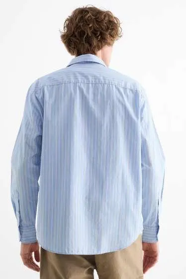 Shirt - relaxed fit - kent collar - striped