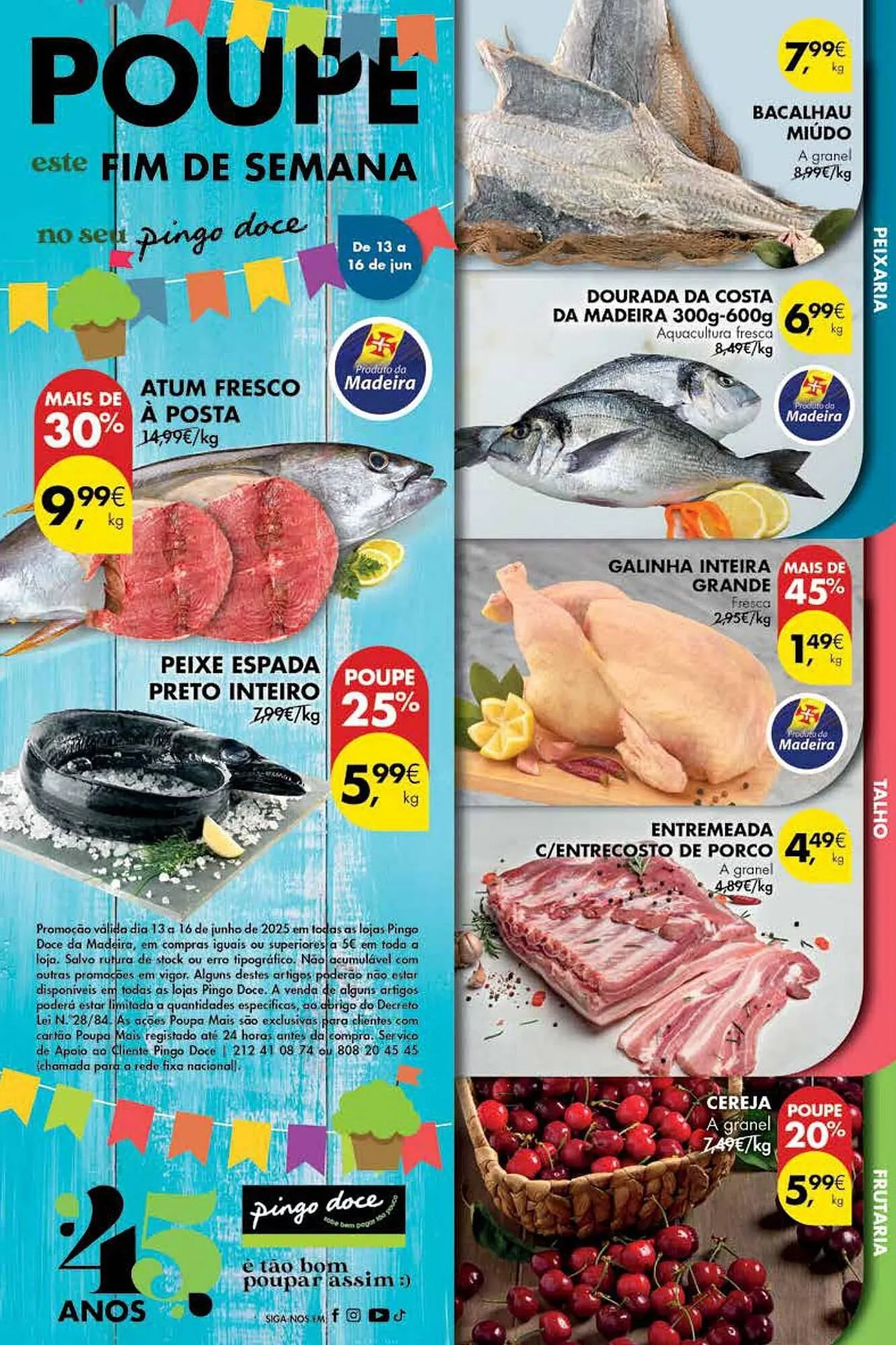 Folheto Folheto Pingo Doce de 13 de junho até 16 de junho 2025 - Pagina 1
