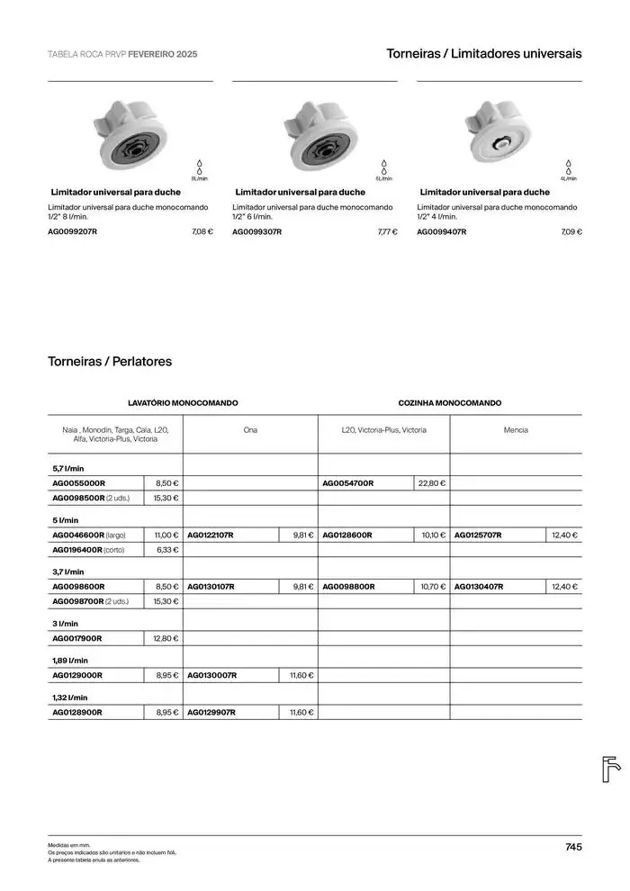 Folheto Soluções de Banho  de 6 de janeiro até 31 de dezembro 2025 - Pagina 747