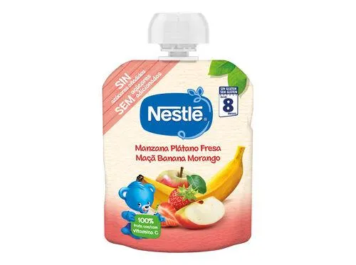 pacotinho fruta nestlé maçãbanana e morango 90g