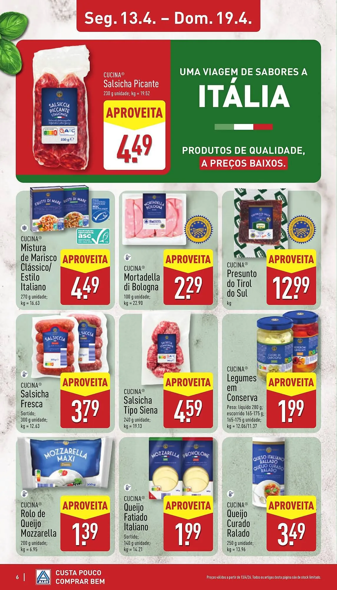 Folheto Folheto ALDI de 13 de abril até 19 de abril 2026 - Pagina 6