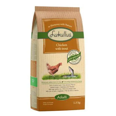Lukullus 1 kg/1,5 kg ração para cães a preço especial!