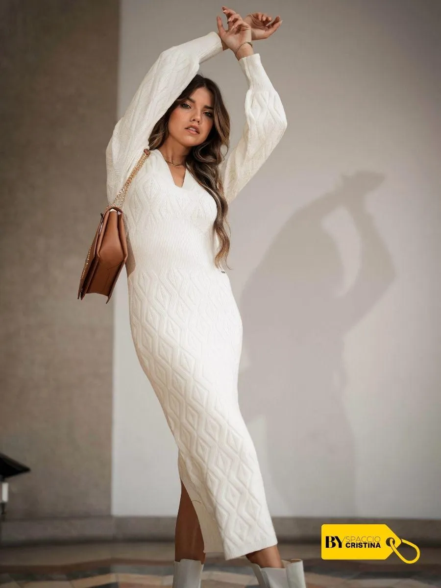 Vestido longo malha | SPACCIO BY CRISTINA