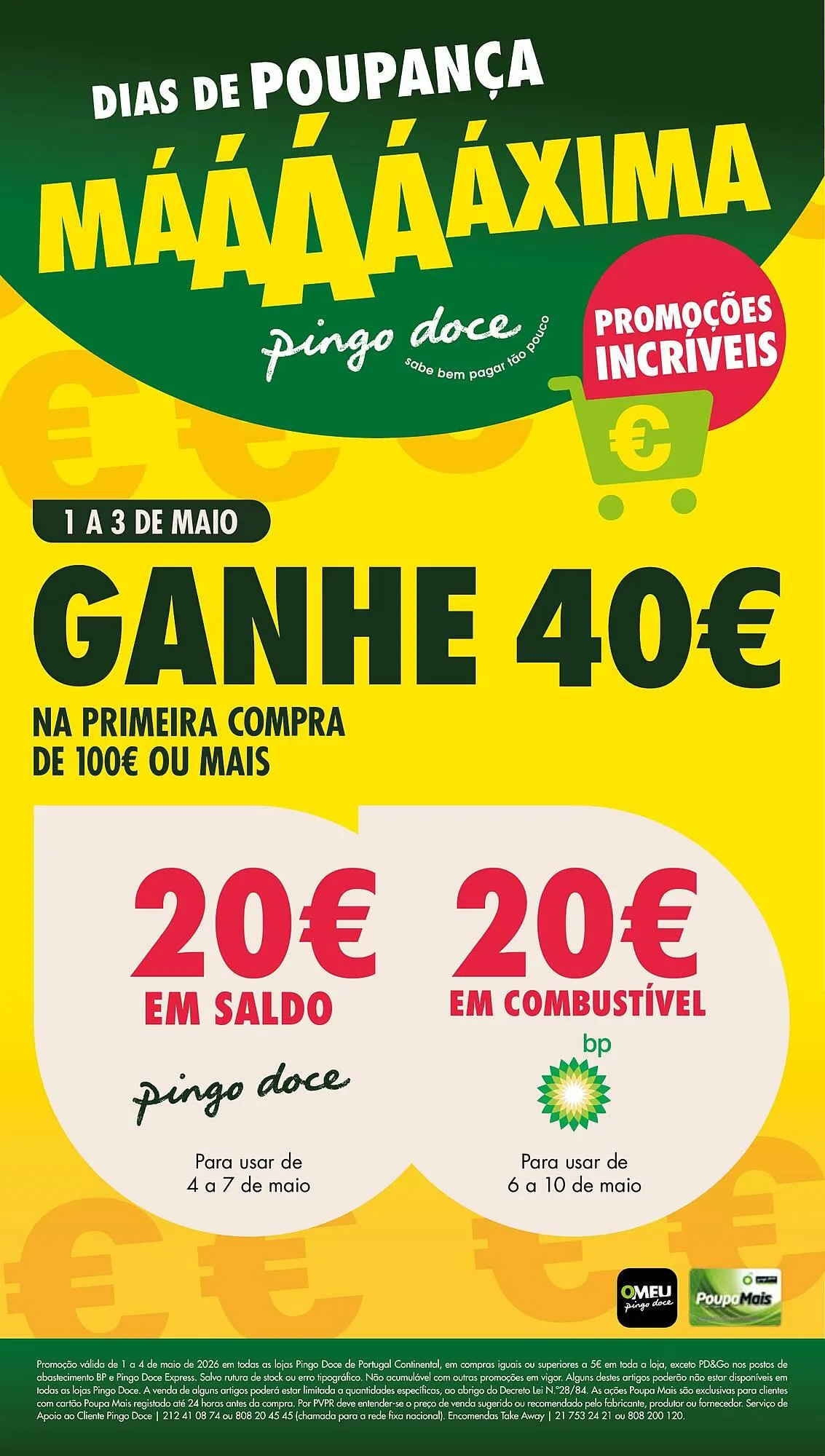 Folheto Folheto Pingo Doce de 1 de maio até 4 de maio 2026 - Pagina 1