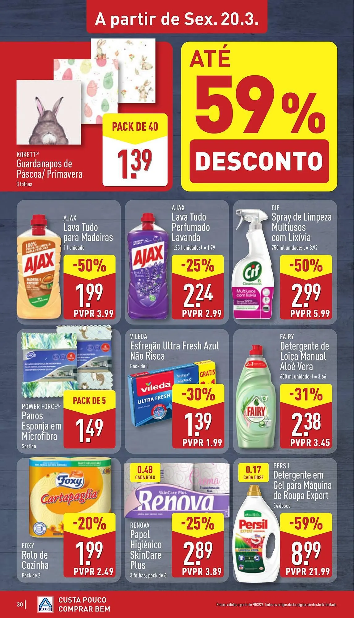 Folheto Folheto ALDI de 16 de março até 22 de março 2026 - Pagina 30