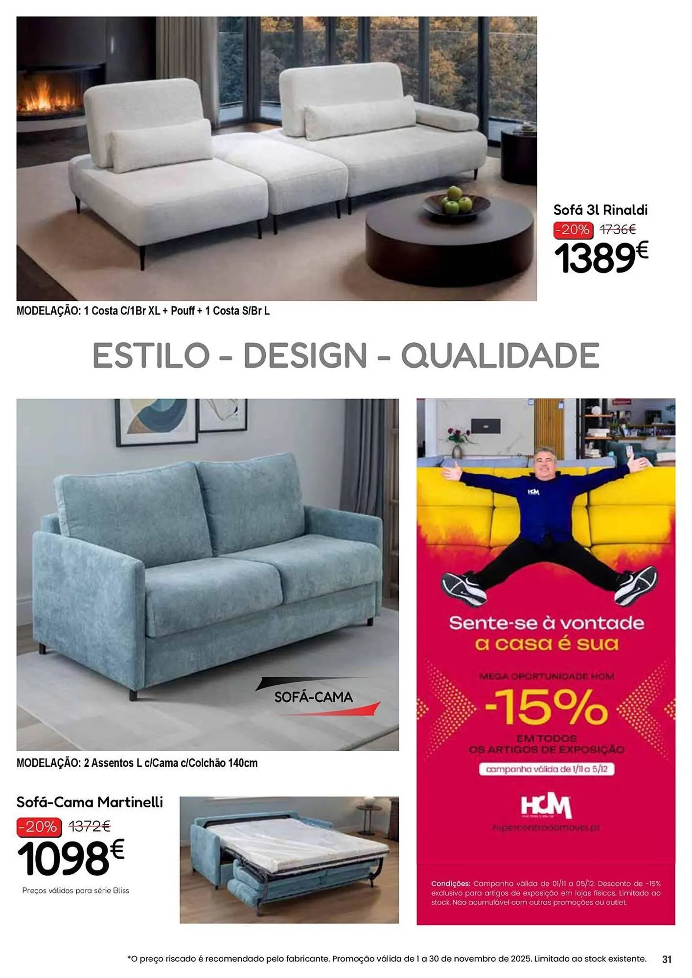 Folheto Folheto Hiper Centro do Móvel de 4 de novembro até 30 de novembro 2025 - Pagina 31