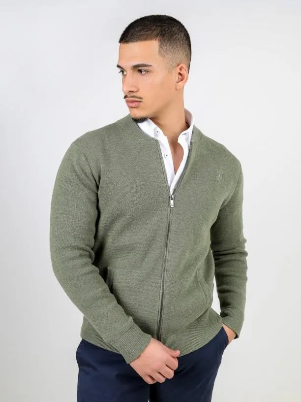 Casaco de malha algodão