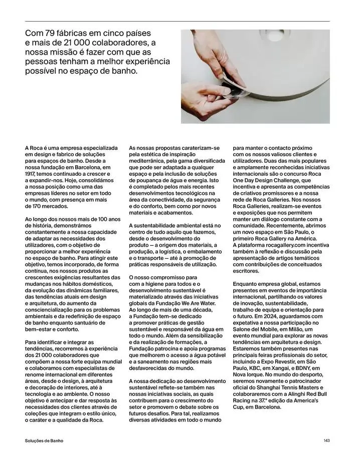 Folheto SOLUÇÕES DE BANHO de 6 de janeiro até 31 de dezembro 2025 - Pagina 145