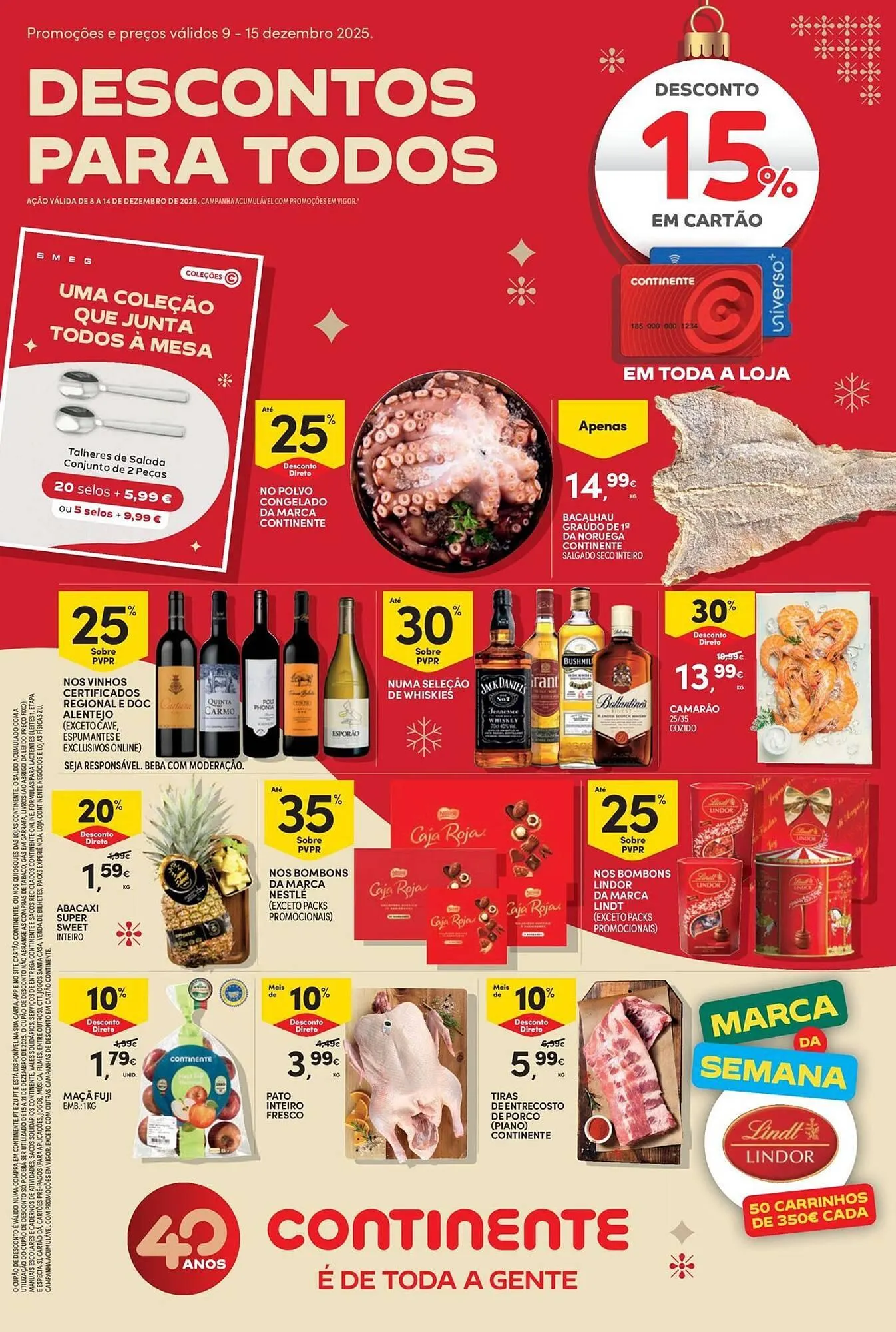 Folheto Folheto Continente Bom dia de 9 de dezembro até 15 de dezembro 2025 - Pagina 1