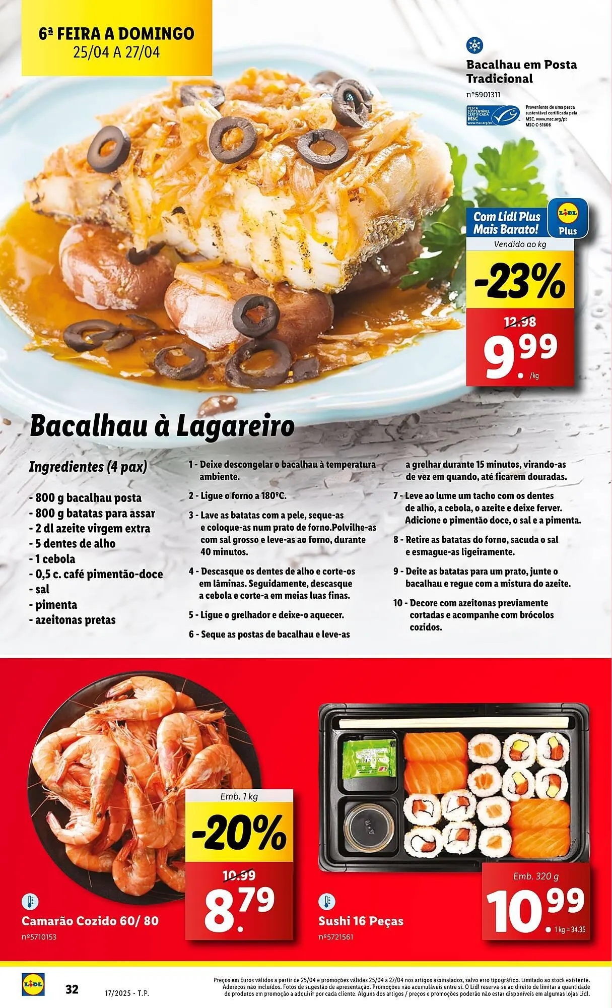 Folheto Folheto Lidl de 21 de abril até 27 de abril 2025 - Pagina 32