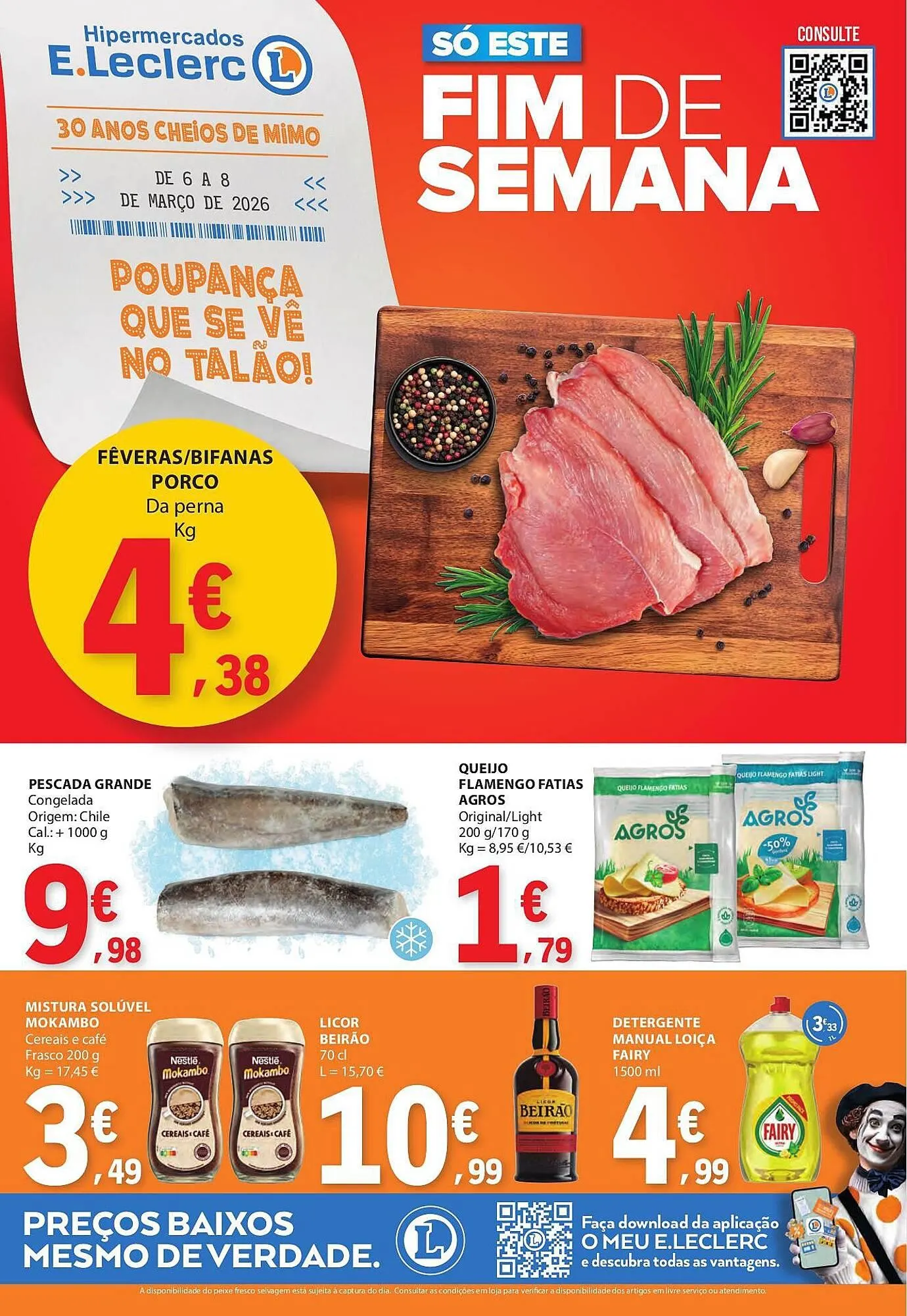 Folheto Folheto E.Leclerc de 6 de março até 8 de março 2026 - Pagina 1