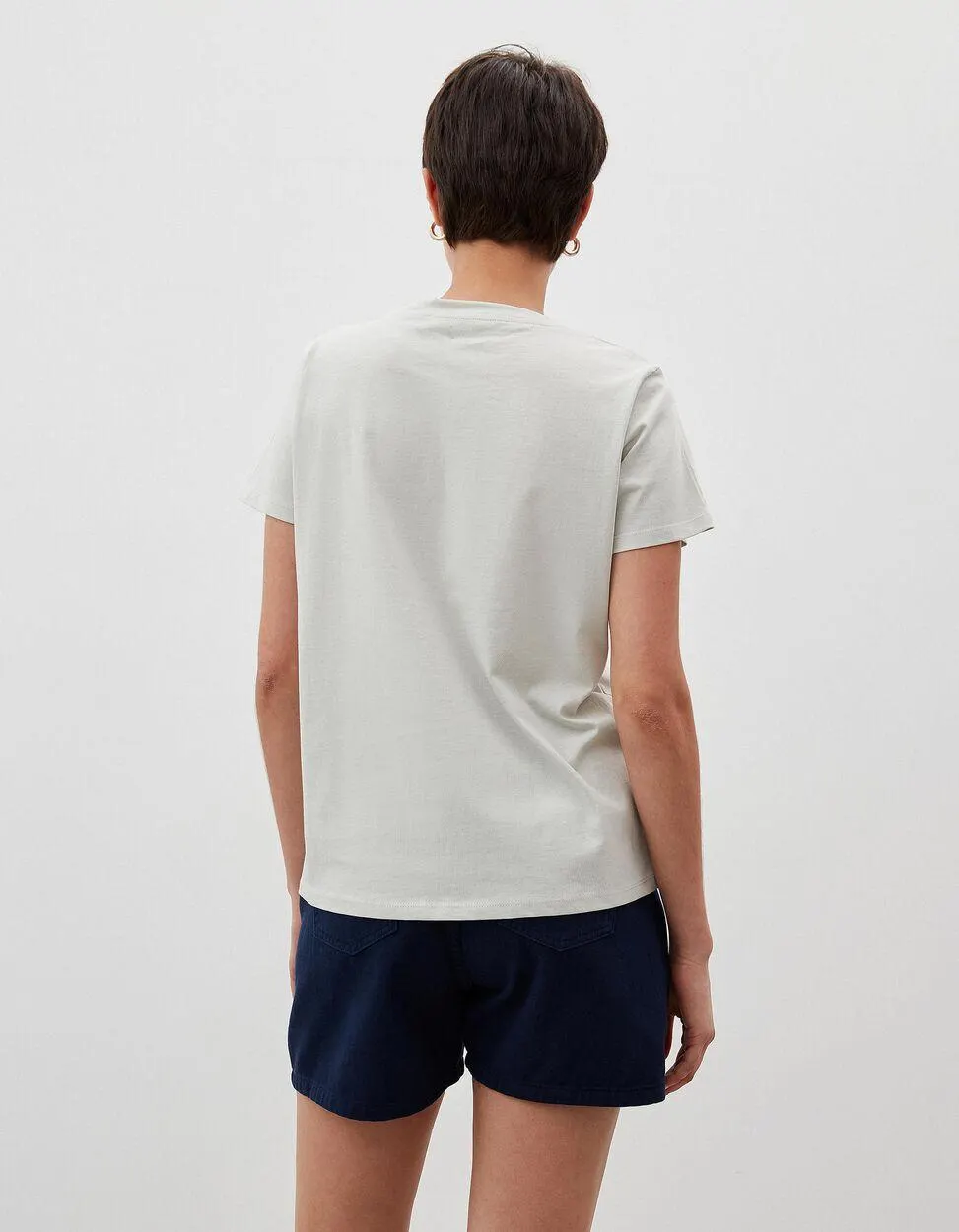 T-shirt Estampado, Mulher, Bege