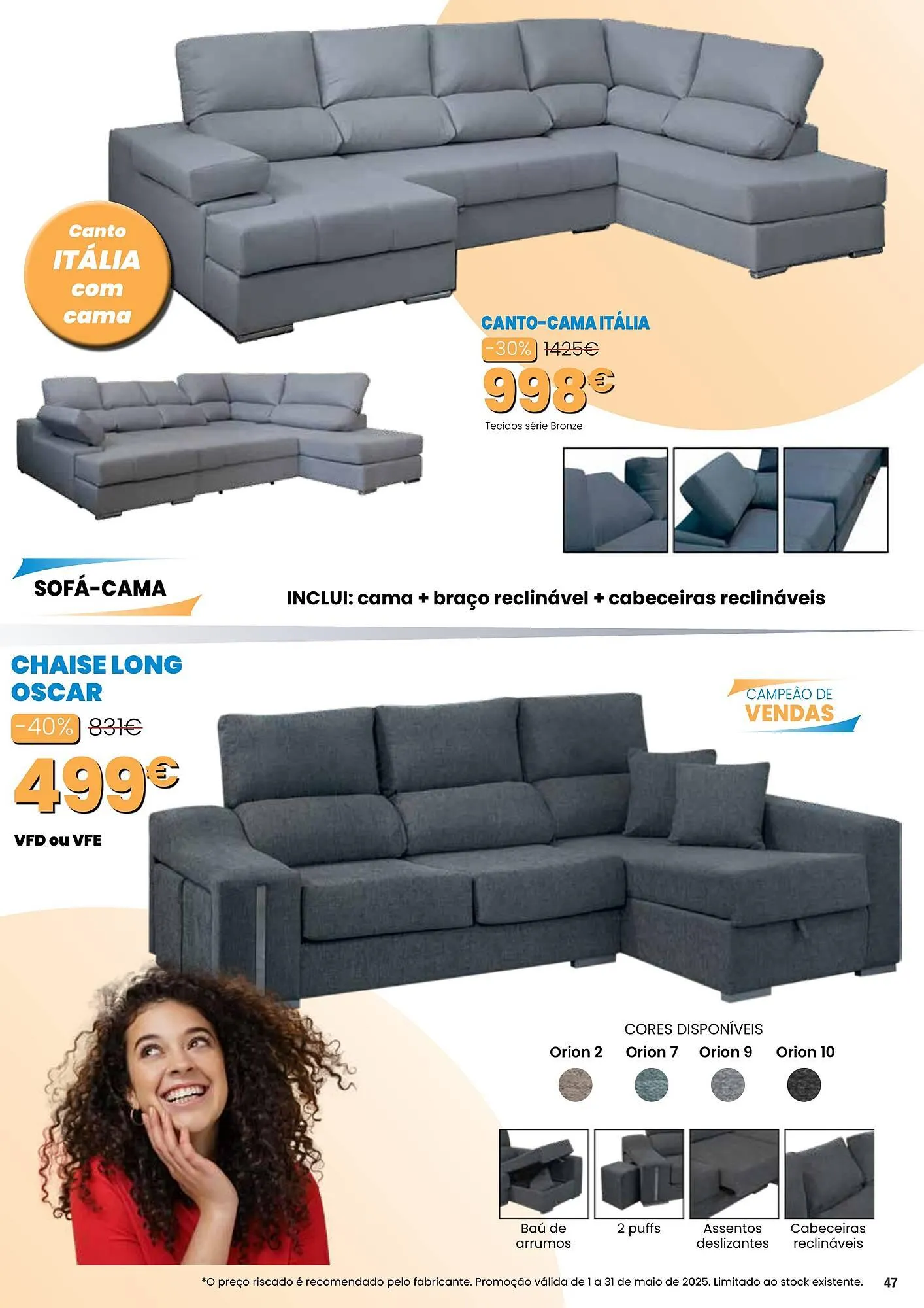 Folheto Folheto Hiper Centro do Móvel de 1 de maio até 31 de maio 2025 - Pagina 47