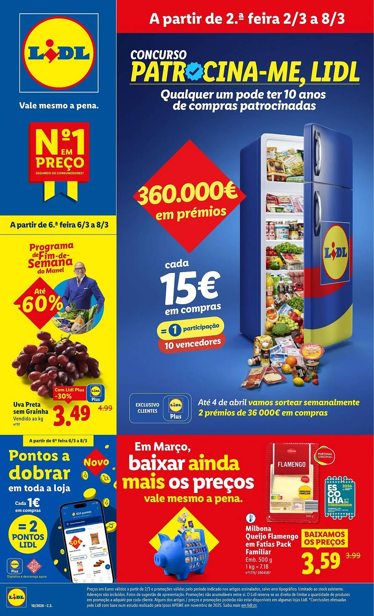 Folheto Folheto Lidl de 2 de março até 8 de março 2026 - Pagina 1