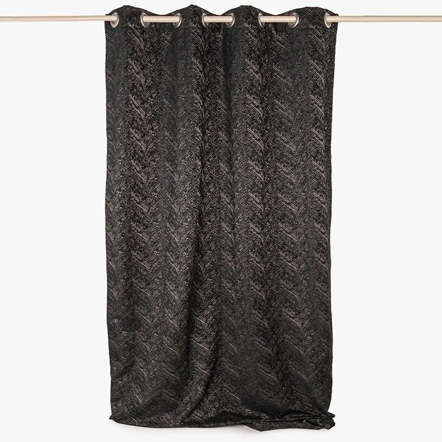 Cortinado chenille verde escuro 140x270cm SIMONE