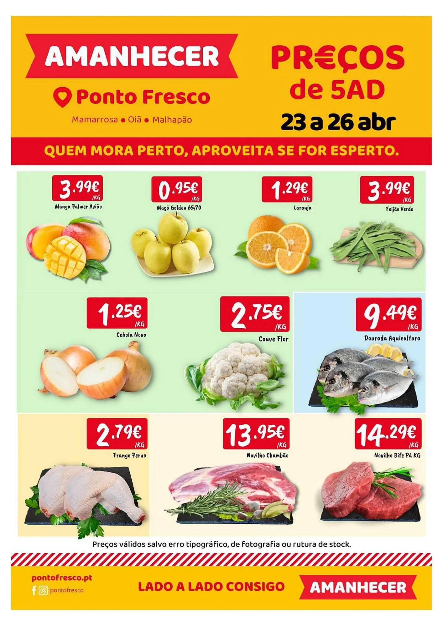 Folheto Folheto Ponto Fresco de 23 de abril até 26 de abril 2026 - Pagina 1