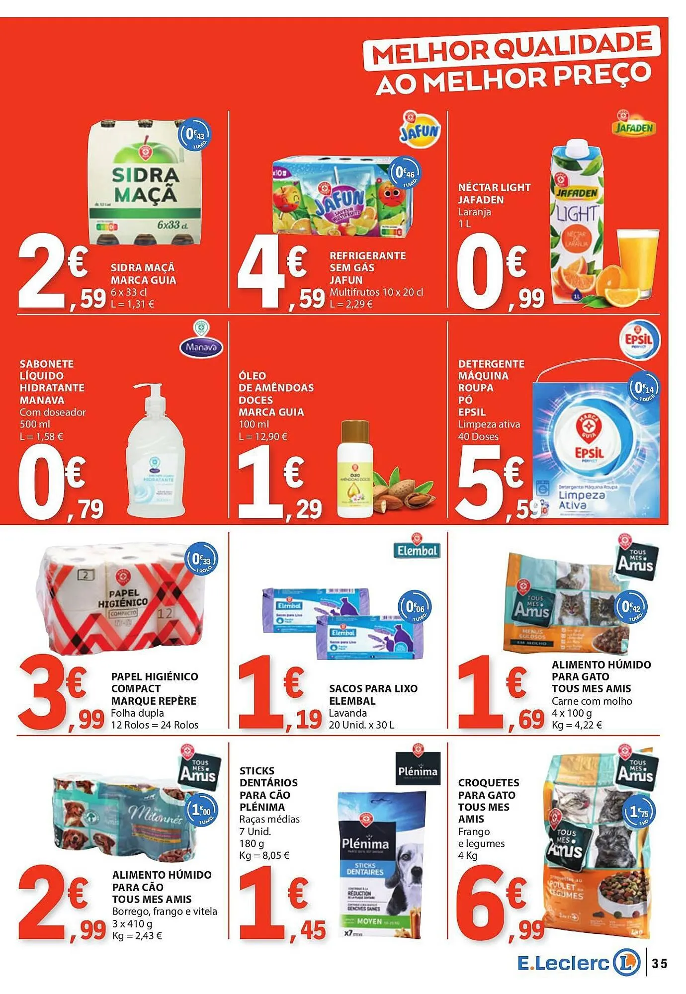 Folheto Folheto E.Leclerc de 13 de março até 19 de março 2025 - Pagina 35
