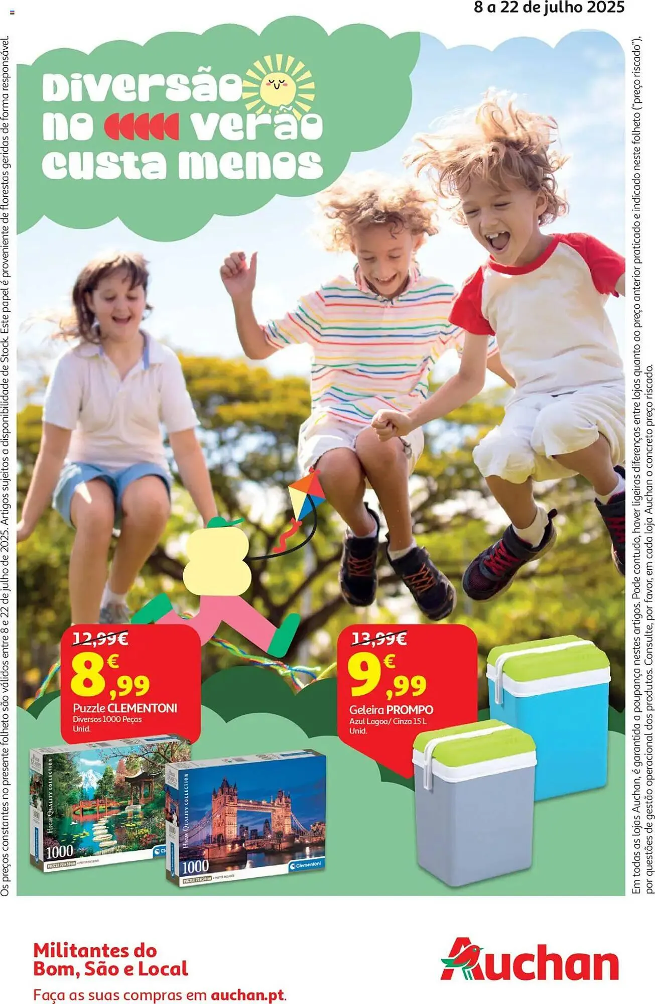 Folheto Folheto Auchan de 8 de julho até 23 de julho 2025 - Pagina 1