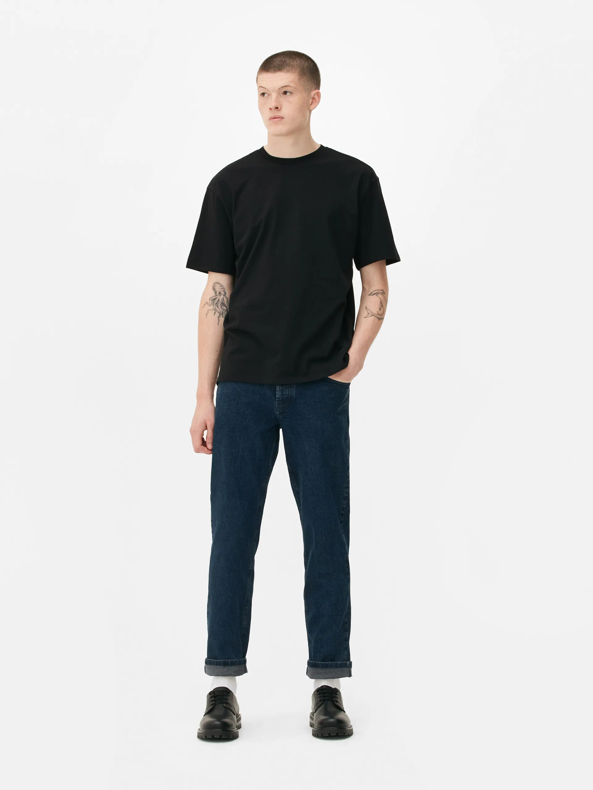 T-shirt met casual pasvorm en ronde hals