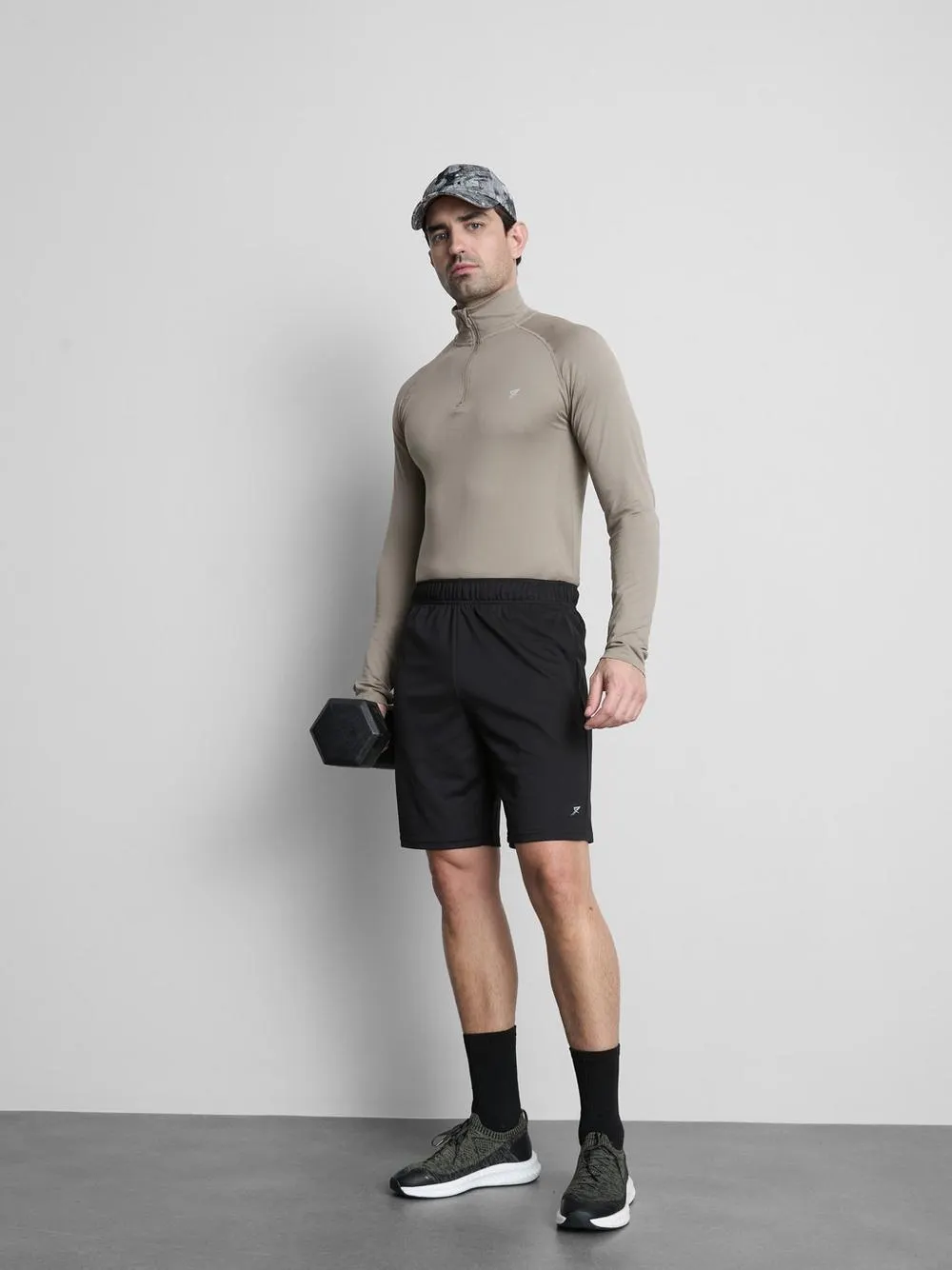 Calções desportivos malha