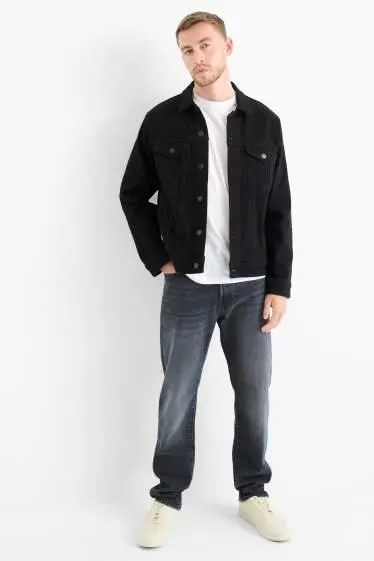 Regular jeans with button fly